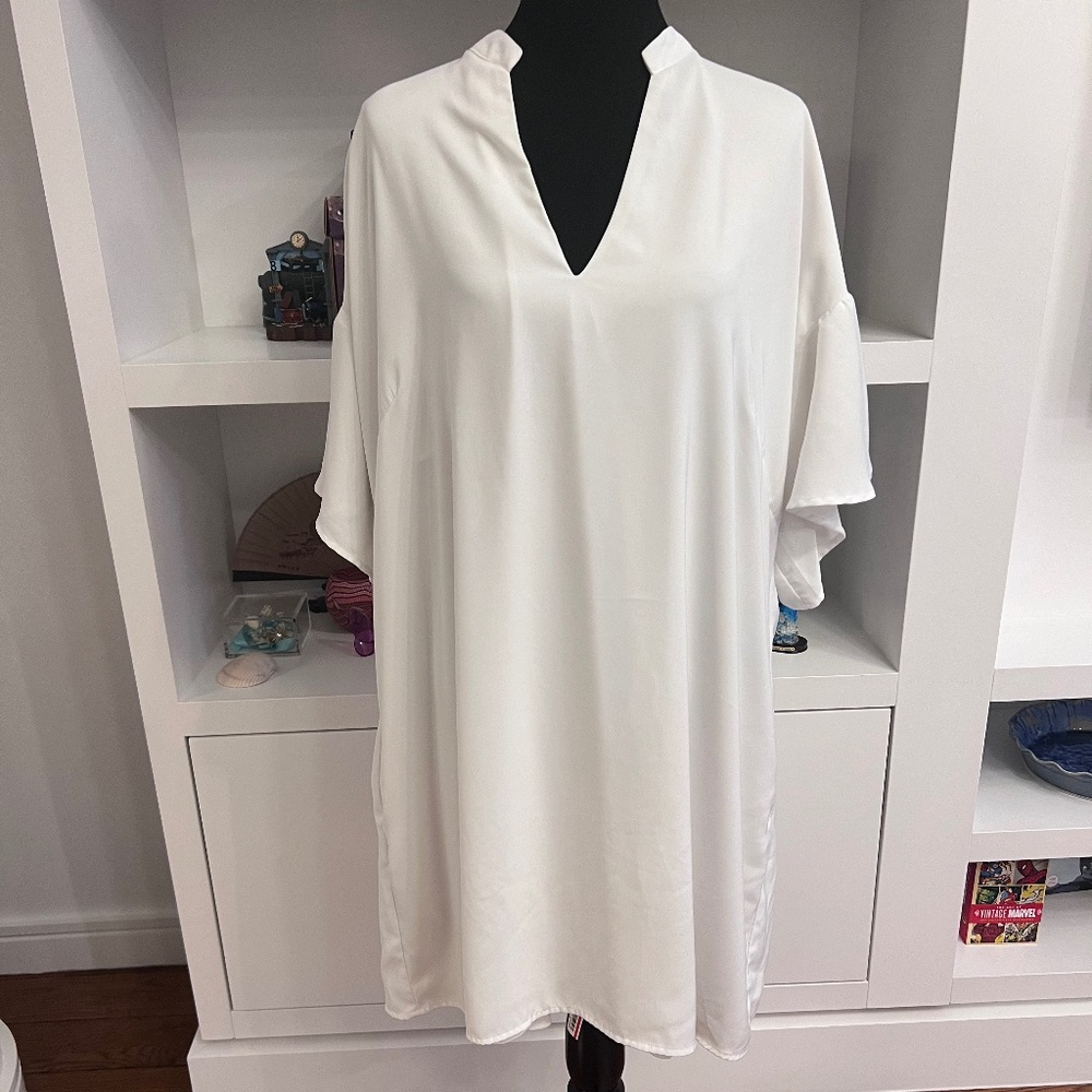 White Shift Dress